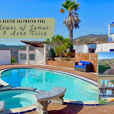 Private Home On 10 Acres - Heated Salt Pool & Jacuzzi, Mountain & City Views, Horseshoes, Basketball, Bbq, Golf Putting, Foosball, Croquet, Bose Stereo, White Cotton Bedding - Hilltop Hacienda, Pool Heat Optional Jamul Εξωτερικό φωτογραφία